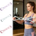 thumbnail image 2 of 1-3PC 4 Ring Adjustable Loop Resistance Bands for Working Out Walk at Home Figure 8 Resistance Bands Silicone 8 Shape Pull Rope with Non Handles for Women Men Fitness Yoga Pilates Home Gym, 2 of 9