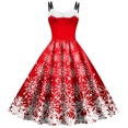 thumbnail image 3 of Vestido informal sin mangas con estampado sangriento de Halloween para mujer, vestido sexy para fiesta, trabajo, estilo gótico, con cuello redondo, 3 of 5