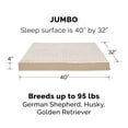 thumbnail image 2 of FurHaven Ultra Plush Deluxe Full Support Orthopedic Deluxe Mattress Pet Bed for Dogs & Cats - Cream, Jumbo, 2 of 10