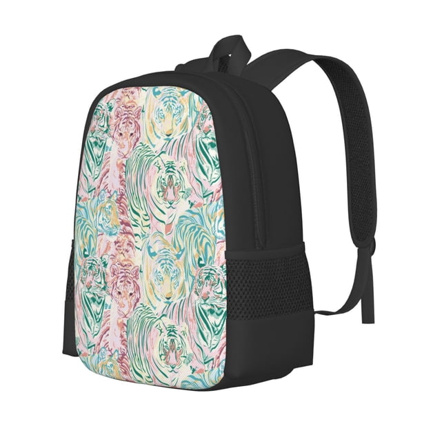 Balery Watercolor Tiger Mochila para hombre y mujer - Tela Oxford 600D resistente - Gran capacidad, resistente al agua, ideal para la escuela, viajes y senderismo