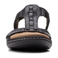 thumbnail image 4 of Sandalia Plana Laurieann Kay para Mujer Clarks en Cuero Negro Talla 6 Ancha, 4 of 7