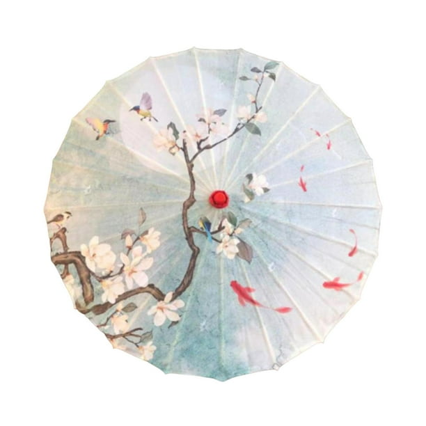 Paraguas de papel aceitado chino, paraguas japonés para bailar, cosplay, regalos de boda Estilo J