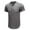 Gray, variant on LYEAA Short Sleeve Shirts for Men Casual Five Buttons Crew Neck Cotton Linen Fitted Summer Pullover T-shirts Solid Soft Comfortable Breathable Men's Tops Gray S