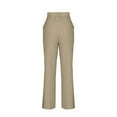 thumbnail image 4 of Two Piece Pants Set for Women Casual New Lounge Sets for Women 2 Piece Ribbed Knit Long Sleeve Wide Leg Pants Loungewear Pajamas Fall Winter Outfits Khaki L, 4 of 9