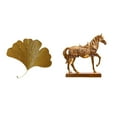 thumbnail image 1 of Esculturas de ginkgo de hierro forjado para colgar en la pared, estatuas de caballos de resina, modernas y minimalistas, ideales para regalar y decora, 1 of 8