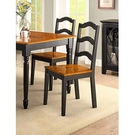 Better Homes and Gardens Autumn Lane 5-piece Dining Set, Black and Oak