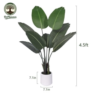 DR.Planzen 4.5ft Artificial Bird of Paradise Plant
