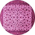 thumbnail image 1 of Ahgly Company Indoor Round Persian Pink Traditional Area Rugs, 5' Round, 1 of 4
