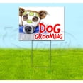 thumbnail image 1 of Dog Grooming (18" x 24") Yard Sign, Includes Metal Step Stake, 1 of 6