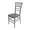 Silver, variant on Commerical Seating Products Resin Black Crystal Chiavari Chairs