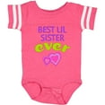 thumbnail image 3 of Inktastic Best Lil Sister Ever Girls Baby Bodysuit, 3 of 5