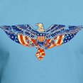 thumbnail image 3 of CafePress - Retro Eagle And USA Flag Fitted T Shirt - Fitted T-Shirt, Vintage Fit Soft Cotton Tee, 3 of 4