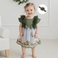 thumbnail image 5 of Newborn Baby Girl Lace Romper Dress 0 3 6 12 18 Months Short Sleeve Floral Ruffle Mesh Tutu Dress Cute Jumpsuits with Headband, 5 of 8