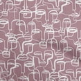 thumbnail image 1 of oneOone Georgette Viscose Dusty Rose Fabric Abstract Face Sewing Craft Projects Fabric Prints By Yard 42 Inch Wide, 1 of 4