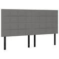 thumbnail image 2 of vidaXL Box Spring Bed with Mattress&LED Dark Gray 72"x83.9" California King Fabric, 2 of 6