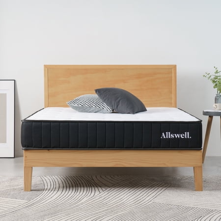 THE ALLSWELL 10″ HYBRID MATTRESS IN A BOX WITH GEL MEMORY FOAM, ADULT, QUEEN