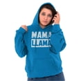 thumbnail image 3 of Funny Mama Llama Mothers Day Pun Hoodie Sweatshirt Women Brisco Brands 2X, 3 of 6