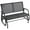 Grey, variant on Demifill 2-Person Outdoor Glider Bench, Patio Double Swing Rocking Chair, Loveseat with Power Coated Steel Frame for Balcony, Yard, Garden, Grey