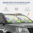 thumbnail image 4 of Saiise Purple Butterfly On Wild for Foldable Car Sun Shades (2-Pack) Offer Sun Protection with an Easy-fold Design for Convenient Windshield Shading-Small, 4 of 6