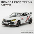 thumbnail image 1 of 1 32 Honda Civic Type-R Super Modified Sport Car Alloy Metal Diecast Model Car Computer Desktop Ornaments Toys for Children, 1 of 6