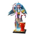 thumbnail image 2 of jifeng Opera Statue Figurines Decor Handicraft Figure Sculpture for Housewarming With Red Drum, 2 of 9
