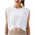 thumbnail image 1 of AherBiu Workout Tank Tops Woman Quick Dry Lightweight Athletic Camis Solid Color Running Crop Tops, 1 of 6