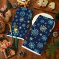 thumbnail image 4 of Christmas Winter Kitchen Dish Towel 18 x 26 Inch Watercolor Blue Snowflake Dishcloth Snowflake Decorative Hand Drying Tea Towel for Xmas Winter Kitchen Cooking Baking Bathroom, 2Pcs, 4 of 6