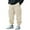 Beige, variant on Wide Leg Sweatpants for Men Casual Bagyy Elastic Waist Drawstring Joggers Fall Fashion 2025 Multiple Pockets Workout Pants