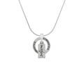 thumbnail image 2 of Delight Jewelry Silvertone Imagine Gymnastics Ring Charm Necklace, 18", 2 of 4