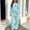 Blue, variant on AVRNLIQ Girls Wide Leg Sweatpants and Hoodie 2-Piece Set, Khaki, Sizes 5-14,Size 13-14 T