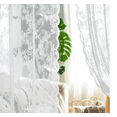 thumbnail image 2 of Lace White Sheer Window Curtain Panel Decorative Drapes Set of 2 Panels Size 84", 2 of 4