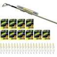 thumbnail image 1 of czcpp-20 Pcs (10 Pack) M/L/XL Clip Fishing Rod Glow Sticks, Fishing Lights for Rods, Fishing Pole Green Light Sticks Bulk Kit, 1 of 4