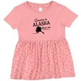 thumbnail image 3 of Inktastic Someone in Alaska Loves Me Girls Baby Dress, 3 of 5