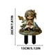 thumbnail image 3 of Fiudx Estaca de Jardín Enana, Diseño Caprichoso de Gnomo 2D, Decoración Duradera para Exteriores, Fácil Instalación, Ideal para Añadir a Un Parterre o Maceta, Regalo para Amantes de La Jardinería, 1, 3 of 7