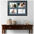 thumbnail image 2 of ArtToFrames Collage Photo Picture Frame with 4 - 6x9 Openings, Framed in Black with Dutch Blue and Black Mats (CDM-3926-3), 2 of 8