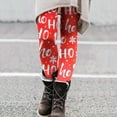 thumbnail image 2 of Zhanying Leggings de Noël pour Femmes Doublés en Polaire Mignons Drôles Élastiques Cheville Leggings Thermiques Rouges G, 2 of 4