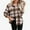 F-Khaki, variant on Wyobmus Womens Flannel Shacket Fall Winter Outfits Casual Checkered Jacket Plaid Button Down Long Sleeve Flip Collar Shirt E-Red
