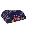 thumbnail image 1 of Nature Foot Rest, Spring Theme Colorful Flying Butterflies Seasonal Art Repetition Print, Non-Slip Backing Adjustable Ergonomic Memory Foam Leg Support for Office, Indigo and Multicolor, by Ambesonne, 1 of 5