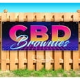 thumbnail image 1 of CBD Brownies 13 oz Vinyl Banner With Metal Grommets, 1 of 4