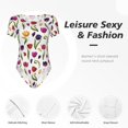 thumbnail image 4 of Zufioo Tulips Flowers Women's Shapewear Bodysuits, Slimming Fit Body Suit,One Piece Bodysuit,Body Shaper,Easy To Put On and Take Off -XX-Large, 4 of 7