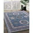 thumbnail image 2 of Ahgly Company Indoor Rectangle Mid-Century Modern Azure Blue Oriental Area Rugs, 3' x 5', 2 of 6