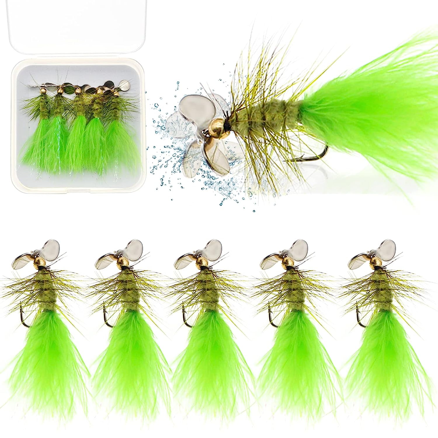 Holzlrgus Fly Fishing Poppers Dry Flies Lures Fly Fishing Tying Tools