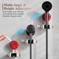 thumbnail image 3 of Adjustable Shower Head Bracket with Super Strong Vacuum Suction Cup, No-Drill Wall-Mounted Holder, 360° Rotatable Angle-Adjustable Bathroom Sprayer Fixed Base for Showerheads, Red, 3 of 5