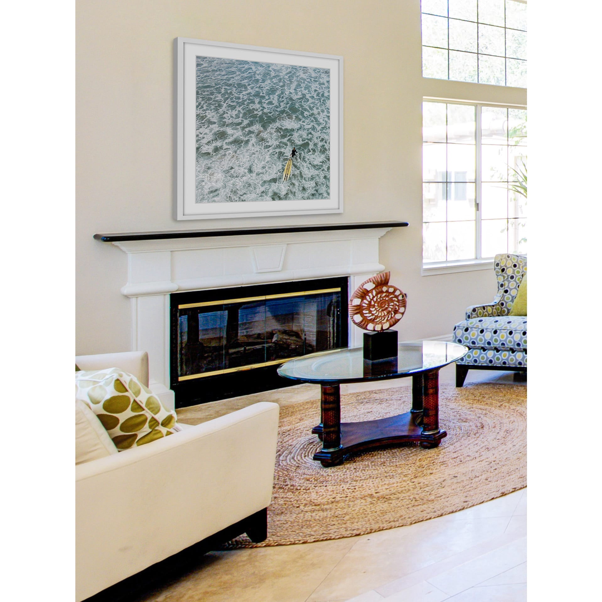 Marmont Hill "Choppy Waters" by Karolis Janulis Framed Painting Print