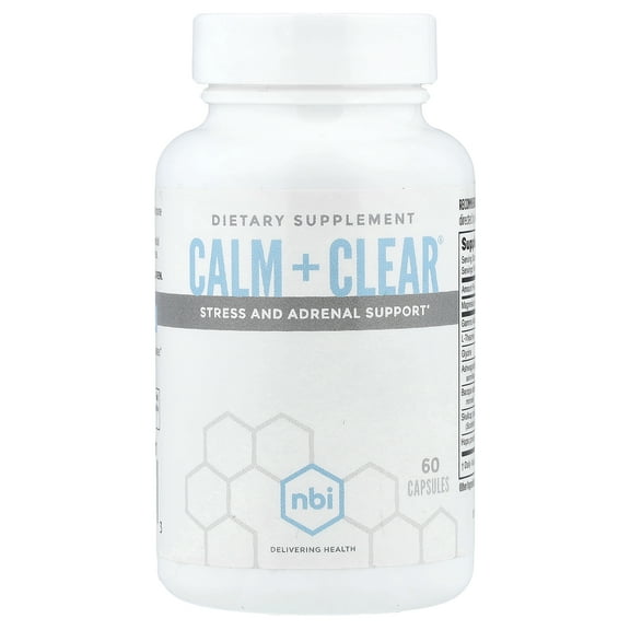 NBI Health Calm   Clear®, Stress and Adrenal Support, 60 Capsules