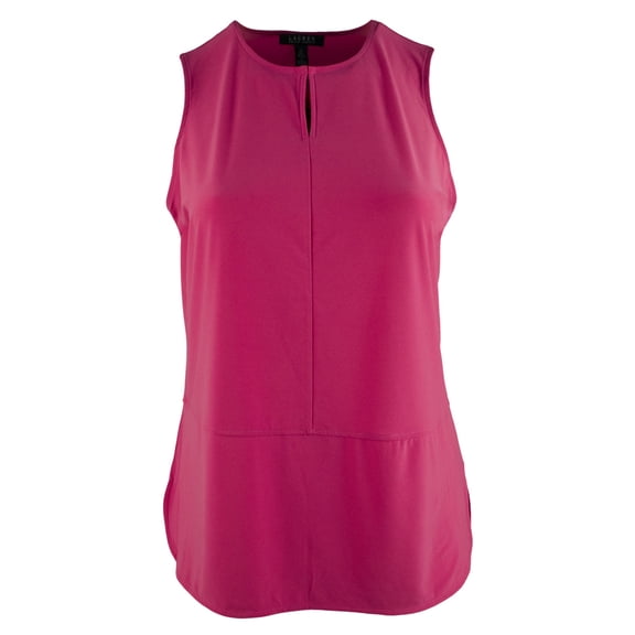 Women's Plus Size Sleeveless Keyhole Tank-PH-1X