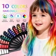 thumbnail image 3 of 10 Colors Festive Fun Chalk Combs - New Chalk Comb Temporary Color Dye for All Ages, Birthday, Christmas, New Year DIY, 100g, 1 Set, 3 of 6