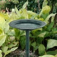 thumbnail image 4 of Baño de pájaros de estilo , diseño , decoración rústica de pie, baños de pájaros ligeros para jardín, balcón, Patio, ornamento de , verde Sunnimix bebedero para pájaros al aire libre, 4 of 8