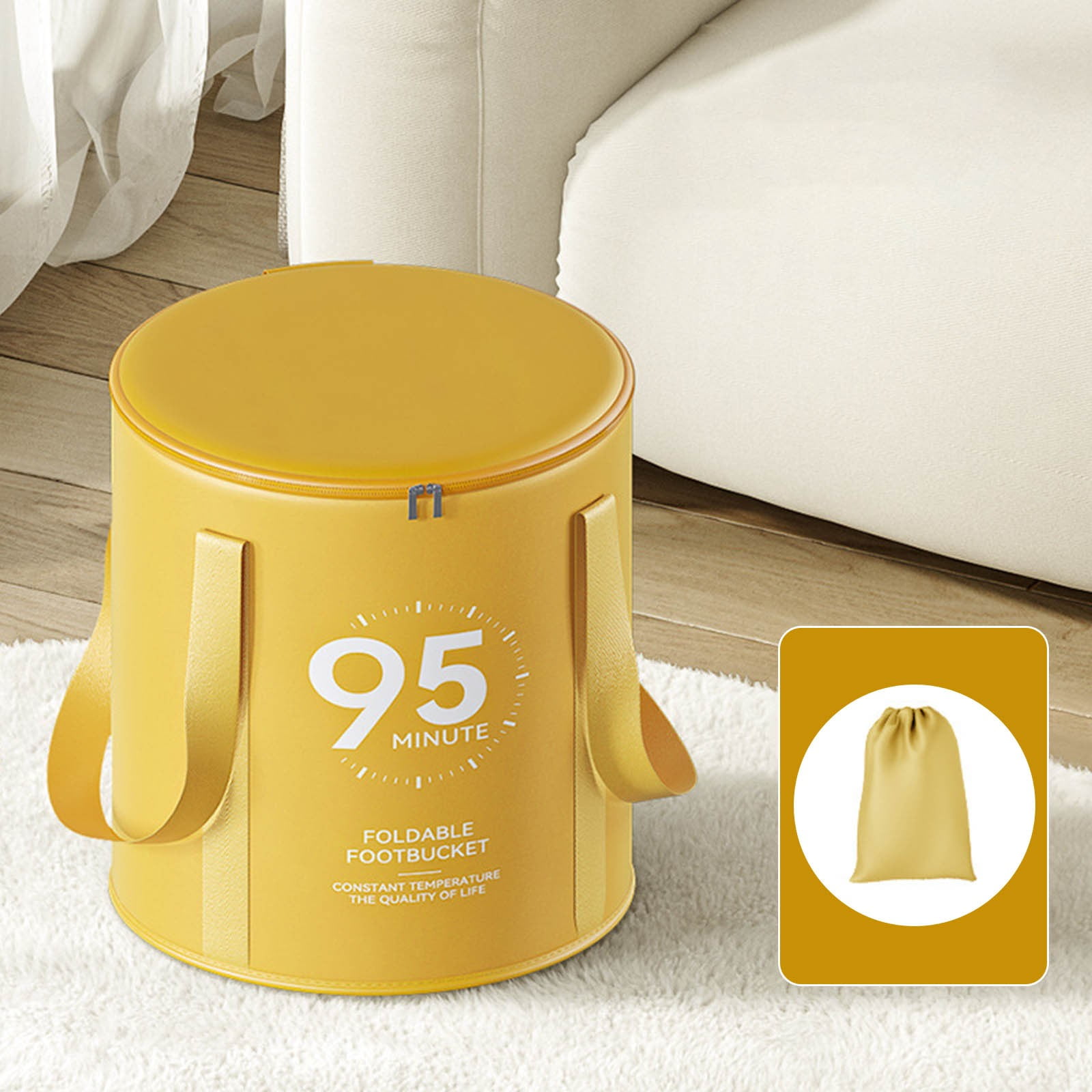 Portable, Convenient, Foldable Foot Bucket, Portable, Constant Temperature Foot Bag, Foot Bath