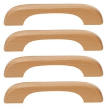 Monyance kitchen door handles for cabinets Handles Wood Pulls Knobs Pull Drawer Kitchen Cabinet Cabinets Handle Cupboard Wooden Dresser Door Unfinished Furniture(5.98X1.1X0.59Inches)